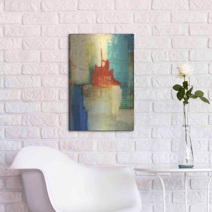 Luxe Metal Art 'Fragile III' by Erin Ashley, Metal Wall Art,16x24