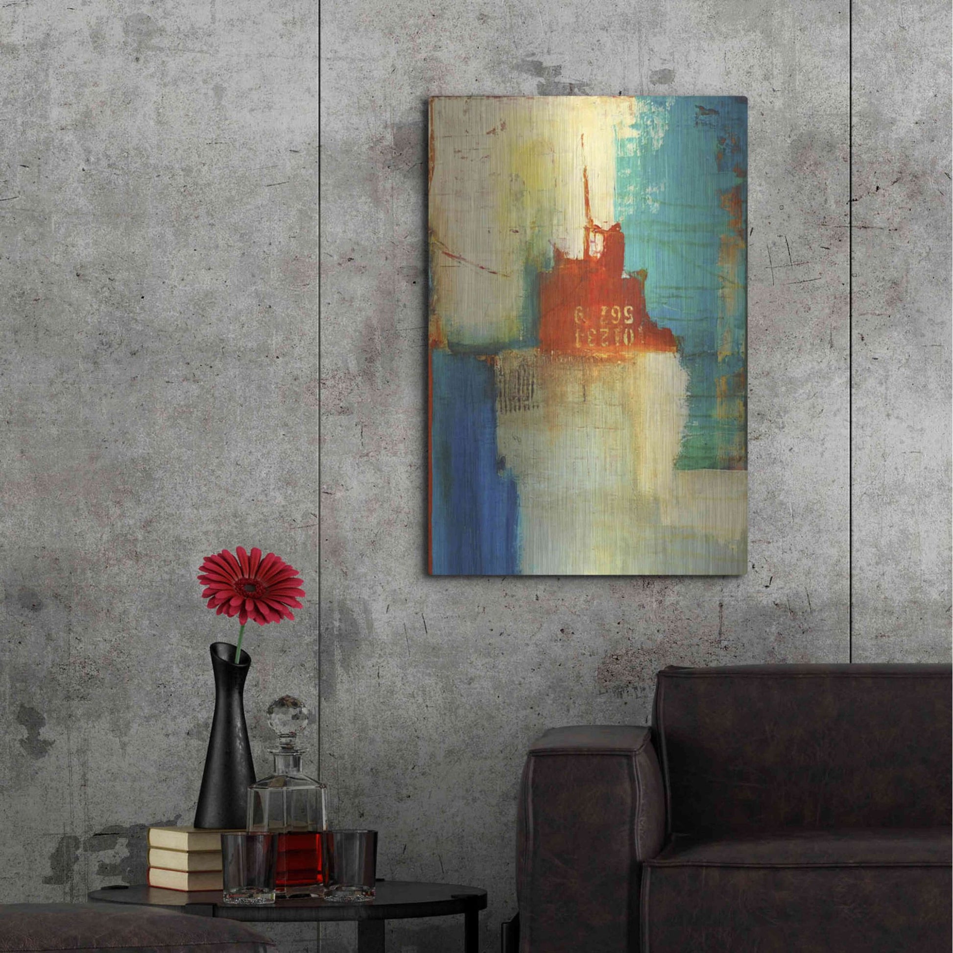 Luxe Metal Art 'Fragile III' by Erin Ashley, Metal Wall Art,24x36