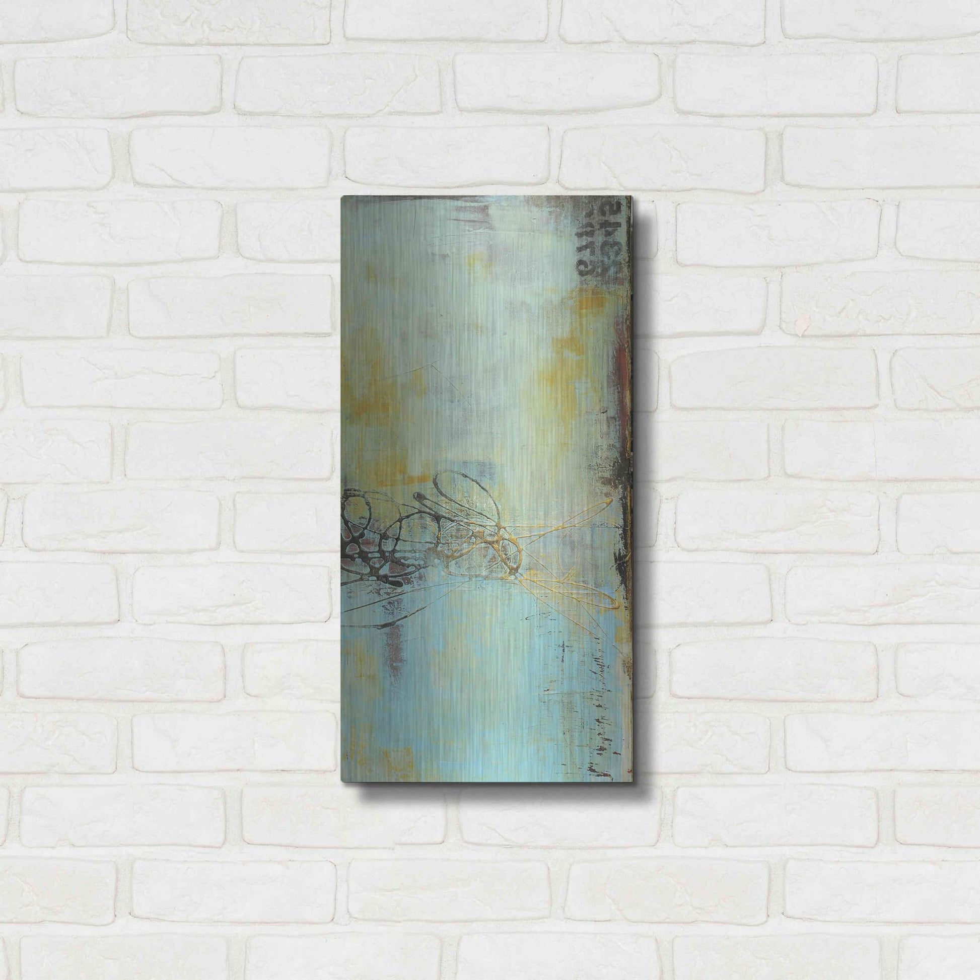 Luxe Metal Art 'Gin House Blues II' by Erin Ashley, Metal Wall Art,12x24