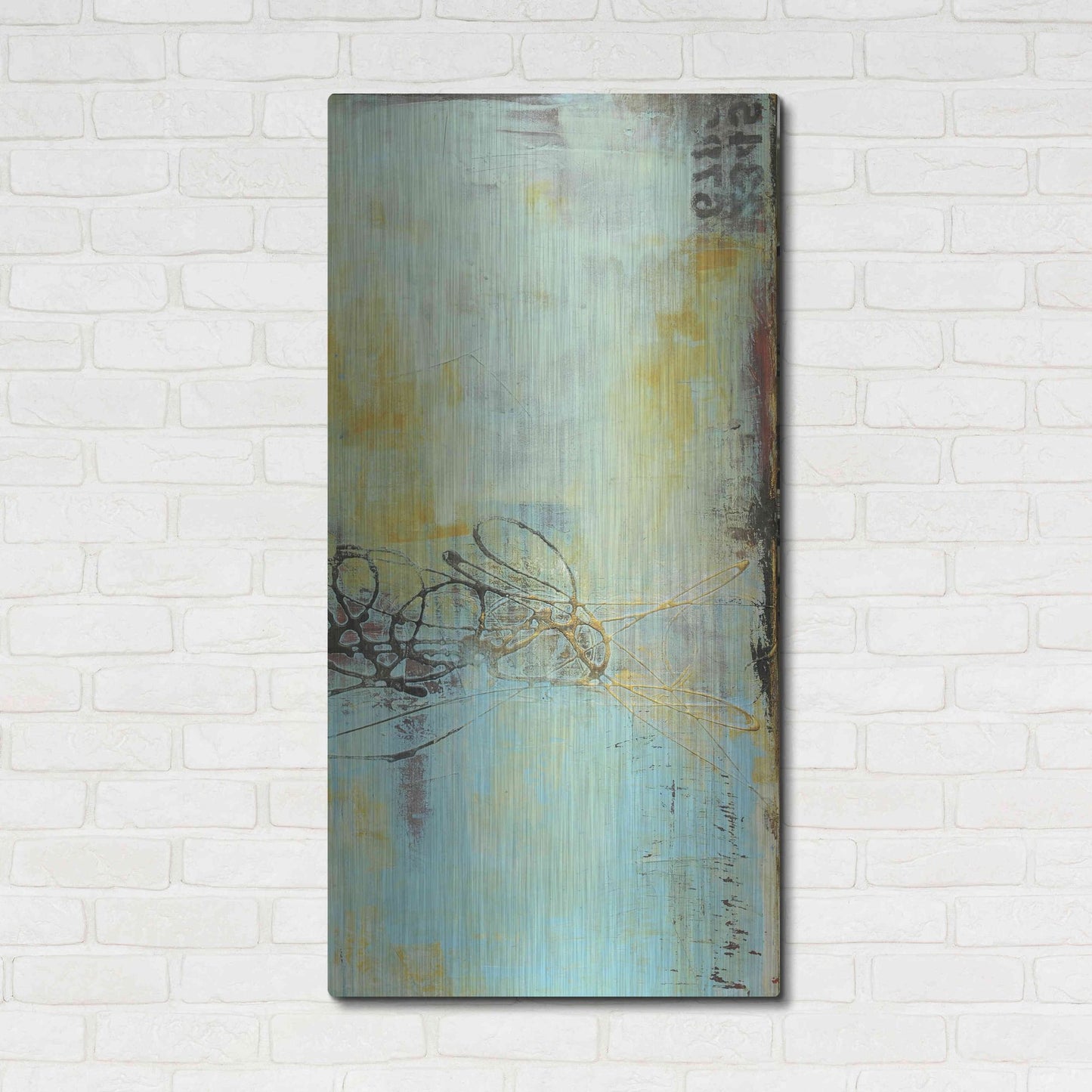 Luxe Metal Art 'Gin House Blues II' by Erin Ashley, Metal Wall Art,24x48