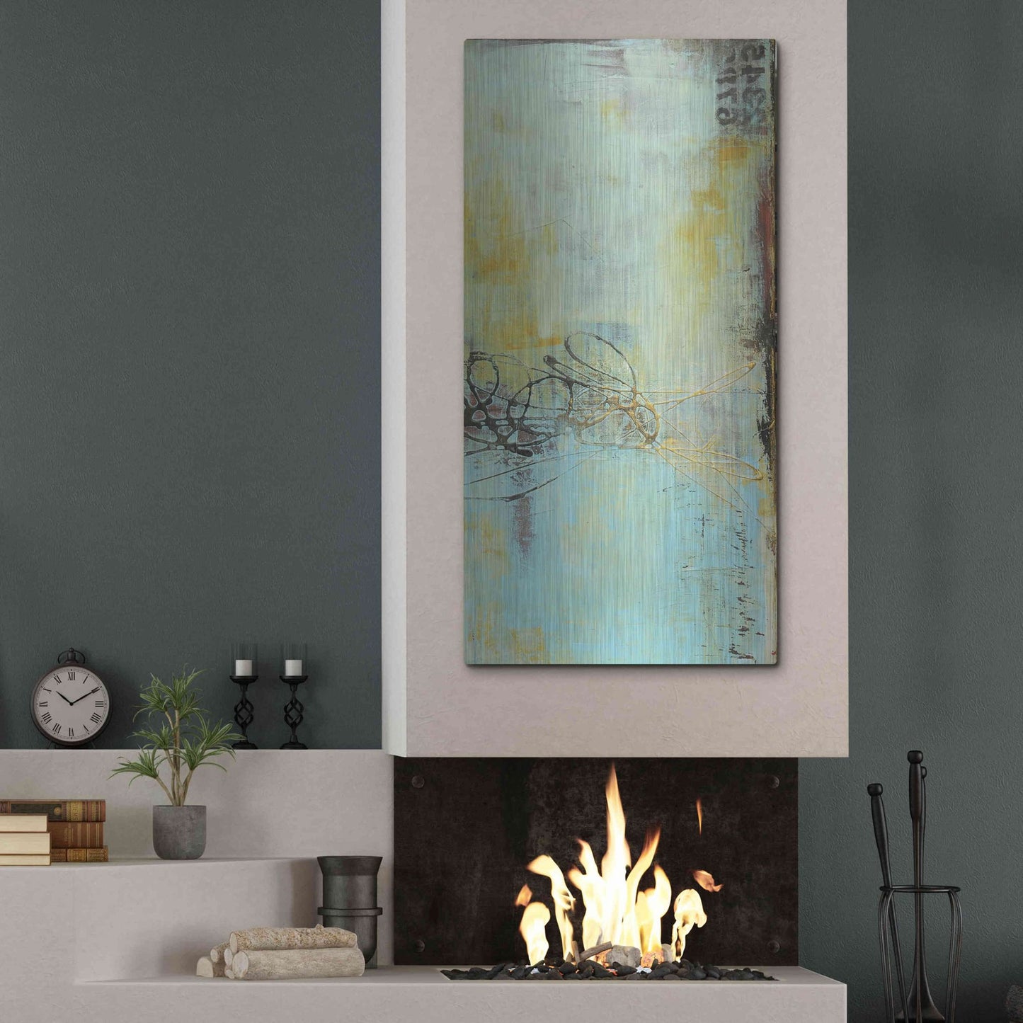 Luxe Metal Art 'Gin House Blues II' by Erin Ashley, Metal Wall Art,24x48