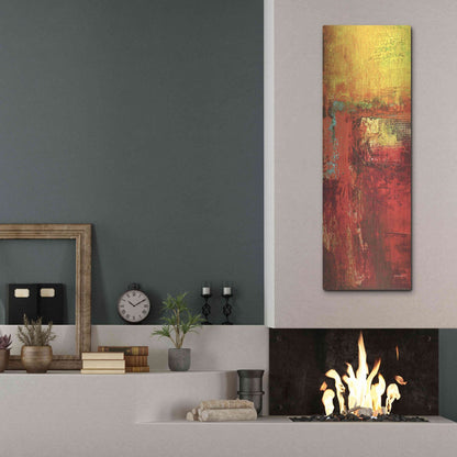 Luxe Metal Art 'Inner Circle III' by Erin Ashley, Metal Wall Art,16x48