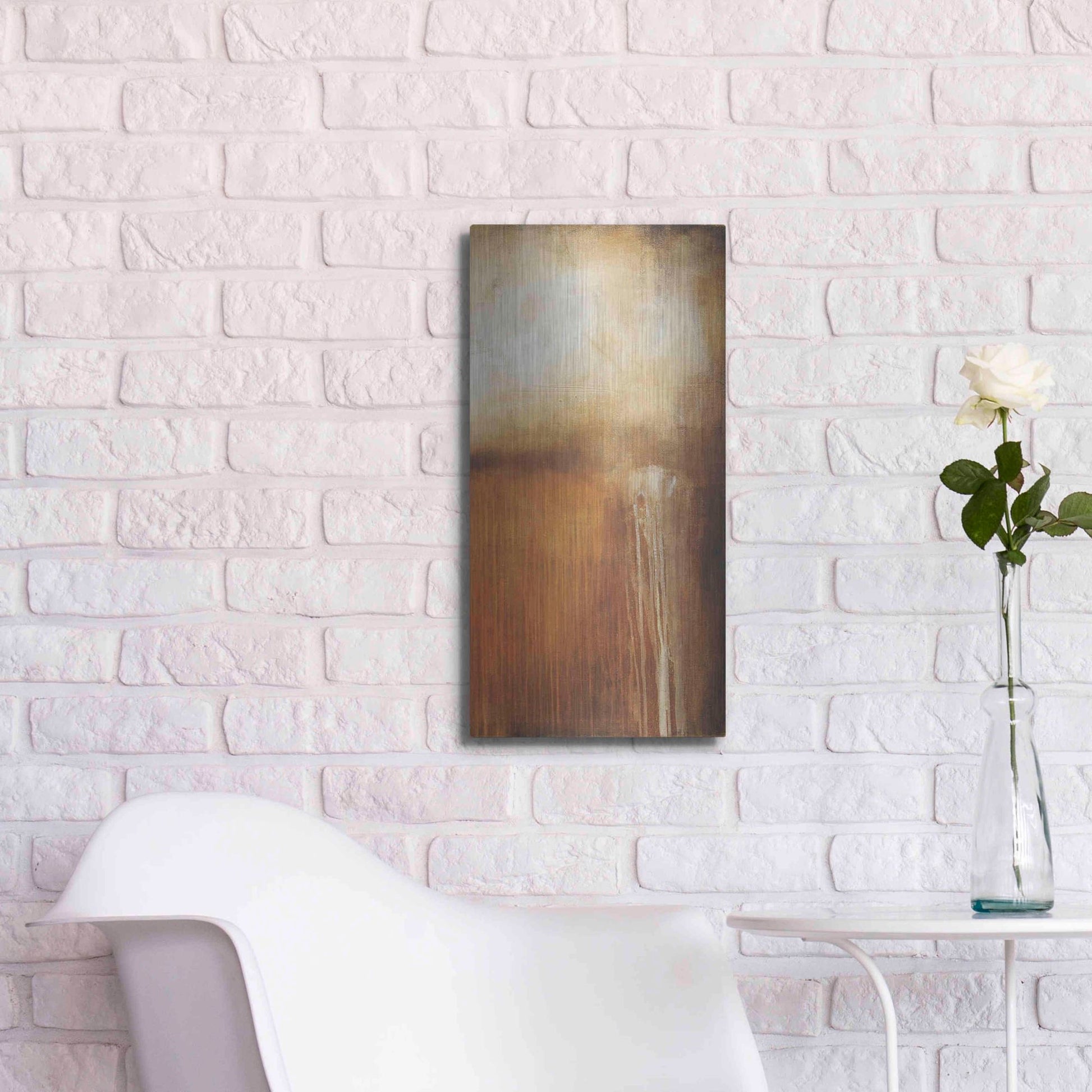 Luxe Metal Art 'Madison Fields II' by Erin Ashley, Metal Wall Art,12x24