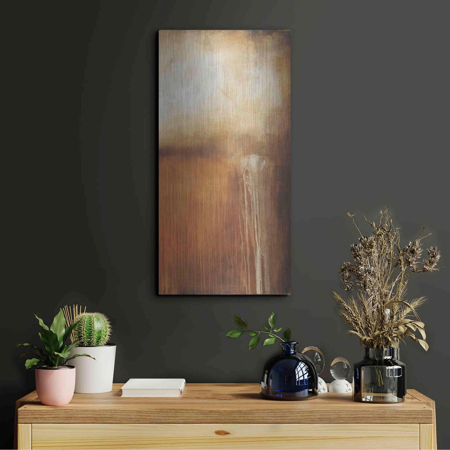 Luxe Metal Art 'Madison Fields II' by Erin Ashley, Metal Wall Art,12x24