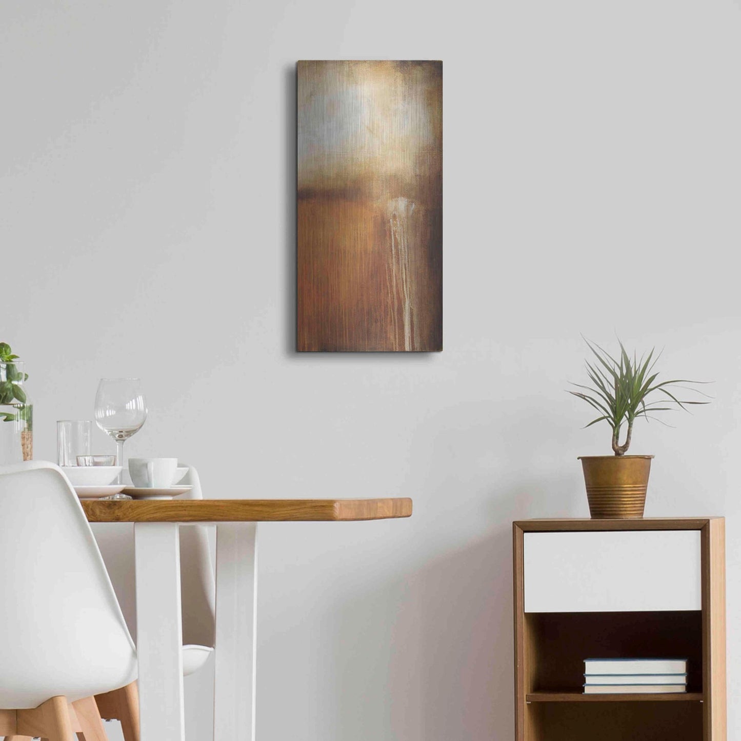 Luxe Metal Art 'Madison Fields II' by Erin Ashley, Metal Wall Art,12x24