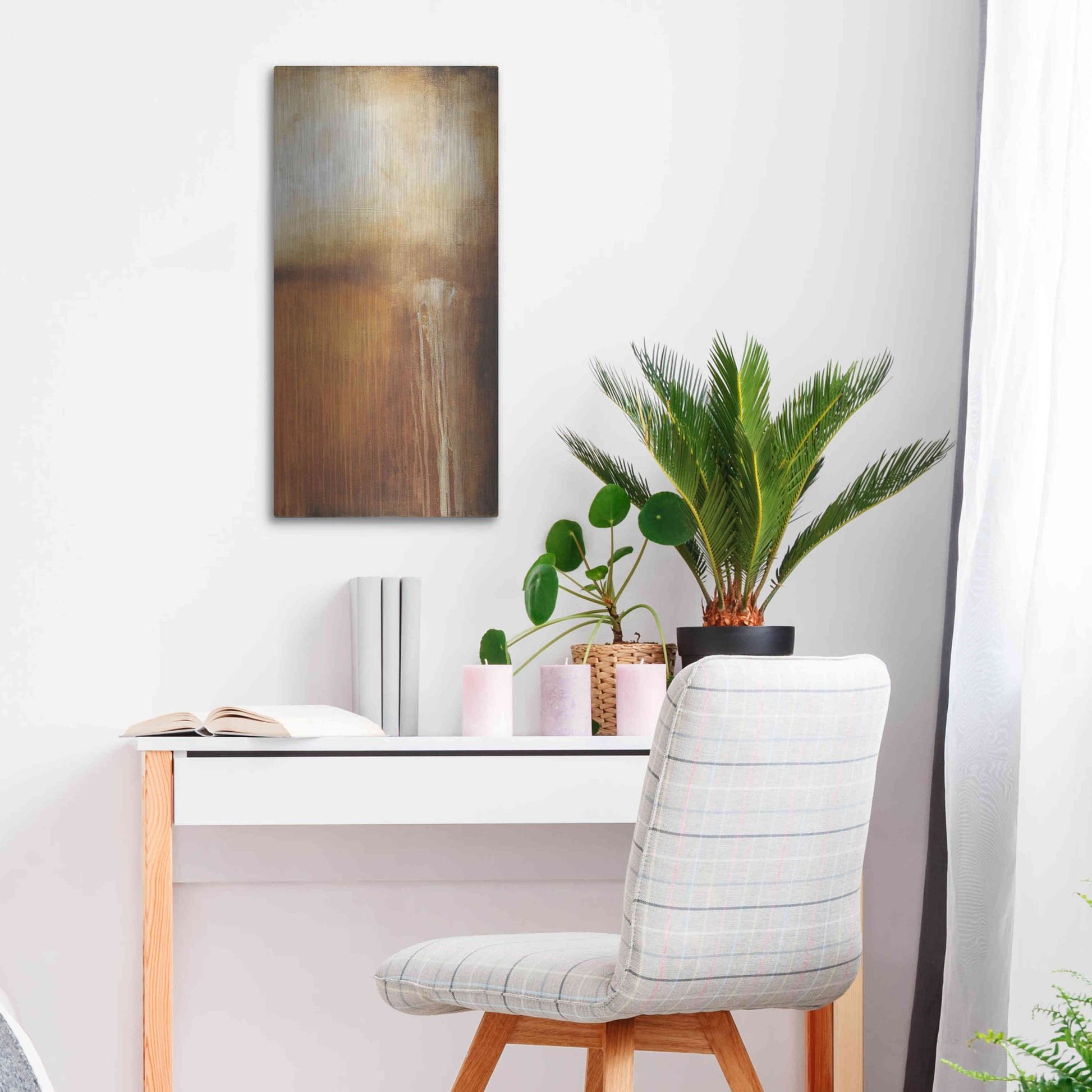 Luxe Metal Art 'Madison Fields II' by Erin Ashley, Metal Wall Art,12x24