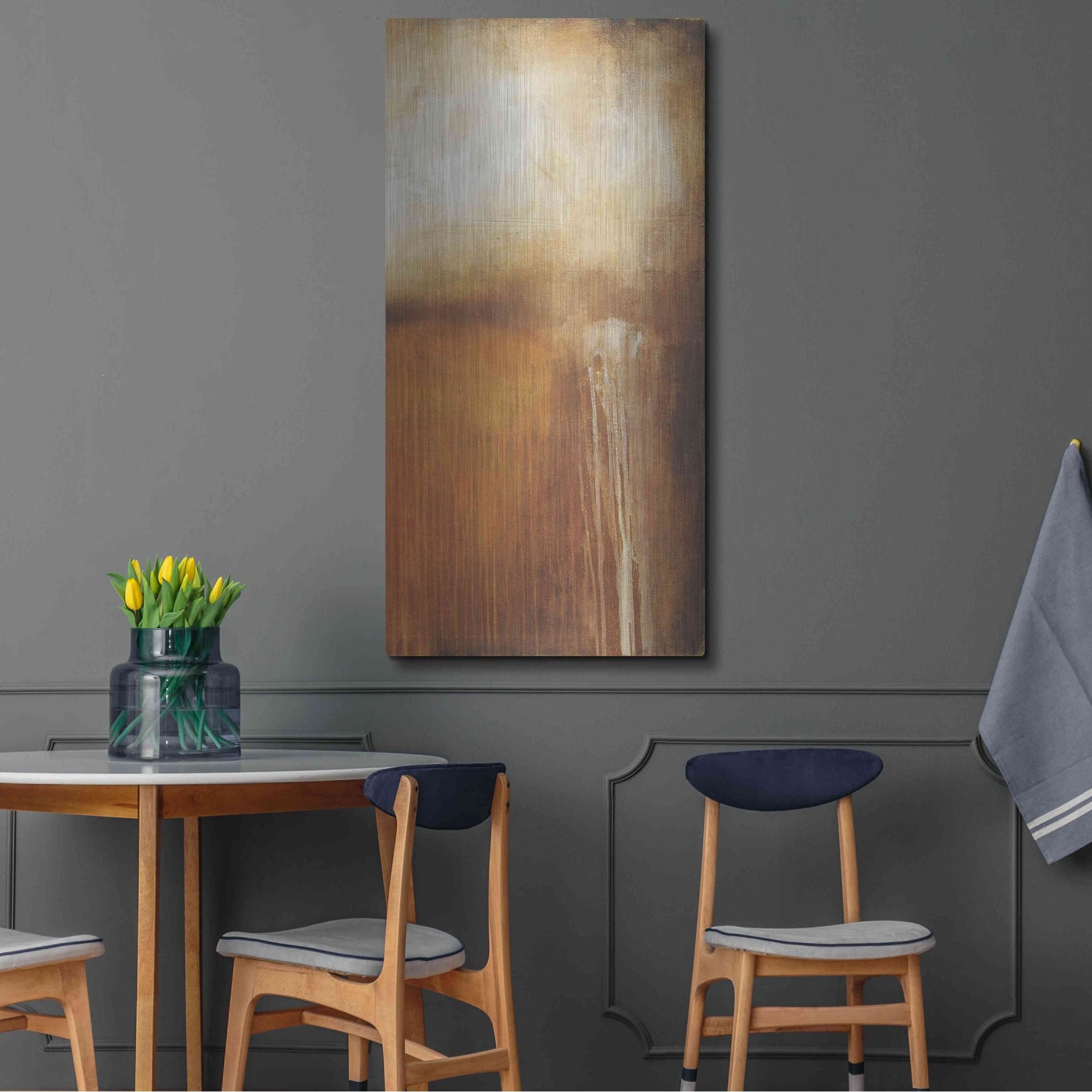 Luxe Metal Art 'Madison Fields II' by Erin Ashley, Metal Wall Art,24x48