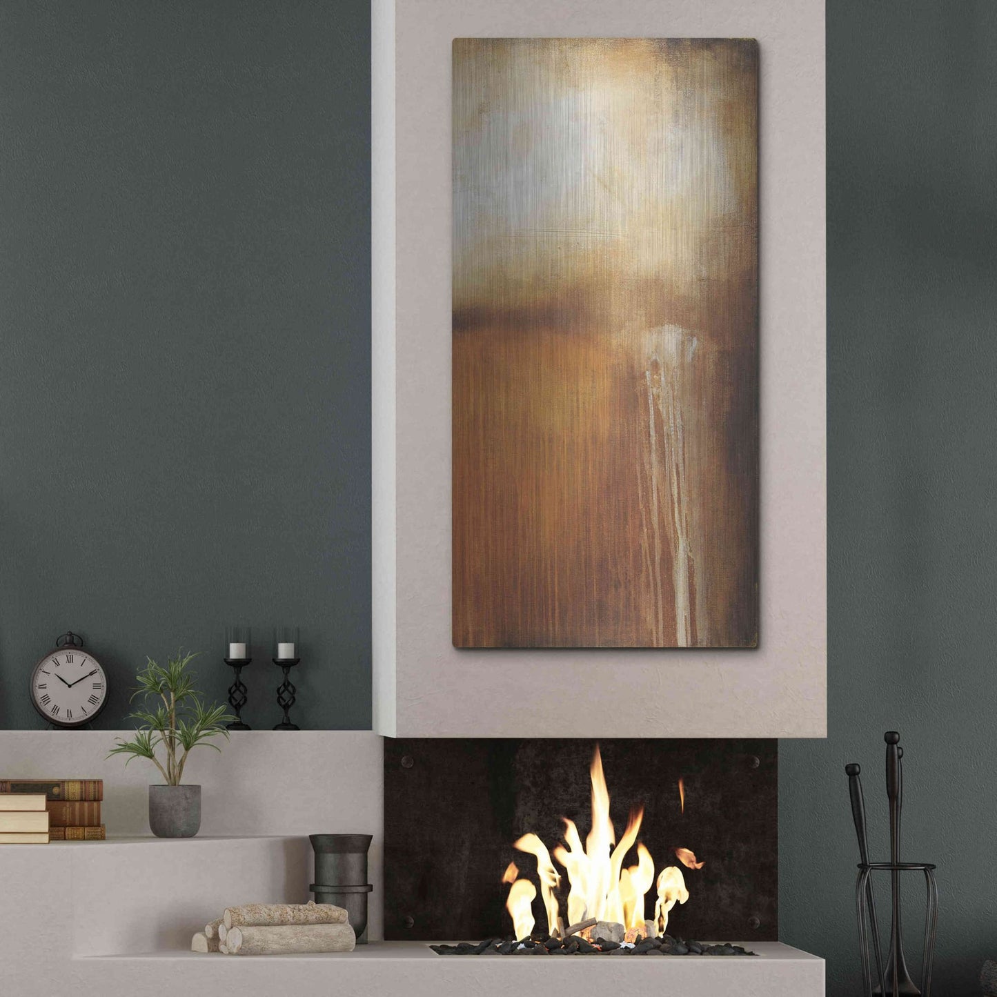 Luxe Metal Art 'Madison Fields II' by Erin Ashley, Metal Wall Art,24x48