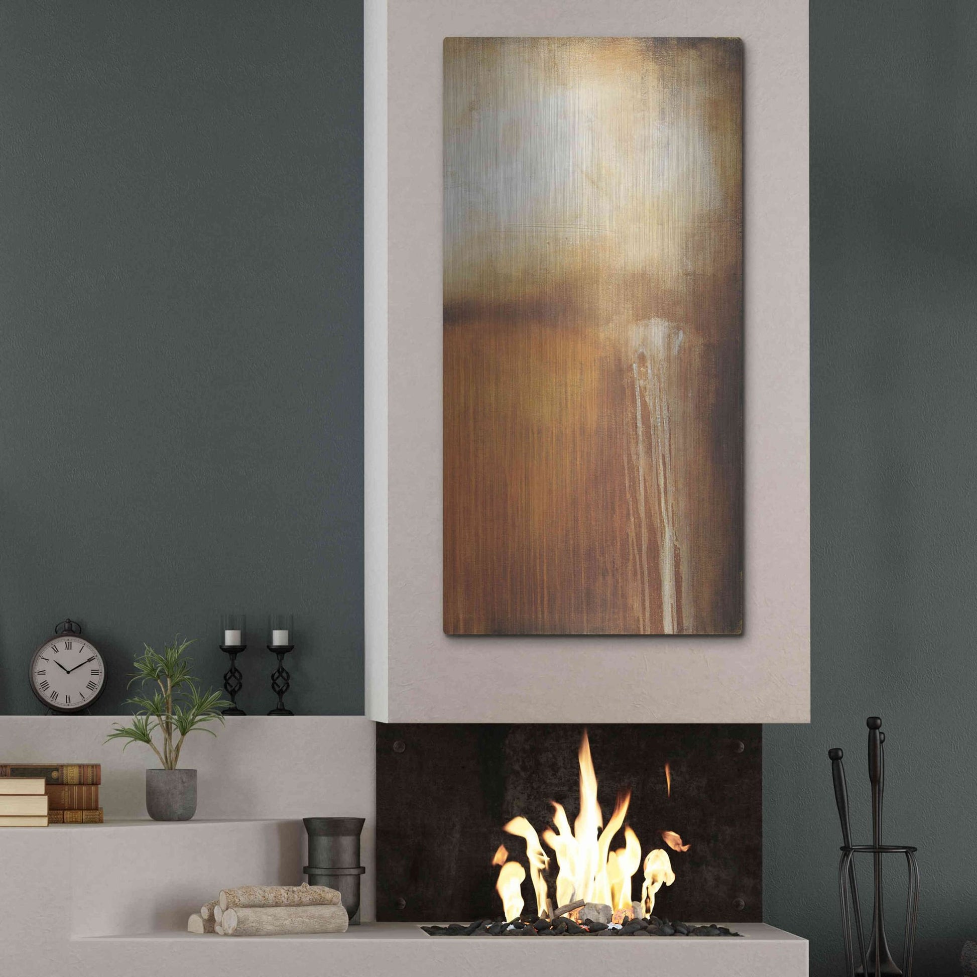 Luxe Metal Art 'Madison Fields II' by Erin Ashley, Metal Wall Art,24x48