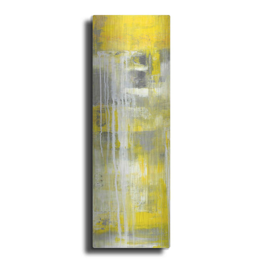 Luxe Metal Art 'Mellow Yellow I' by Erin Ashley, Metal Wall Art