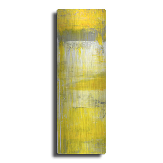 Luxe Metal Art 'Mellow Yellow II' by Erin Ashley, Metal Wall Art