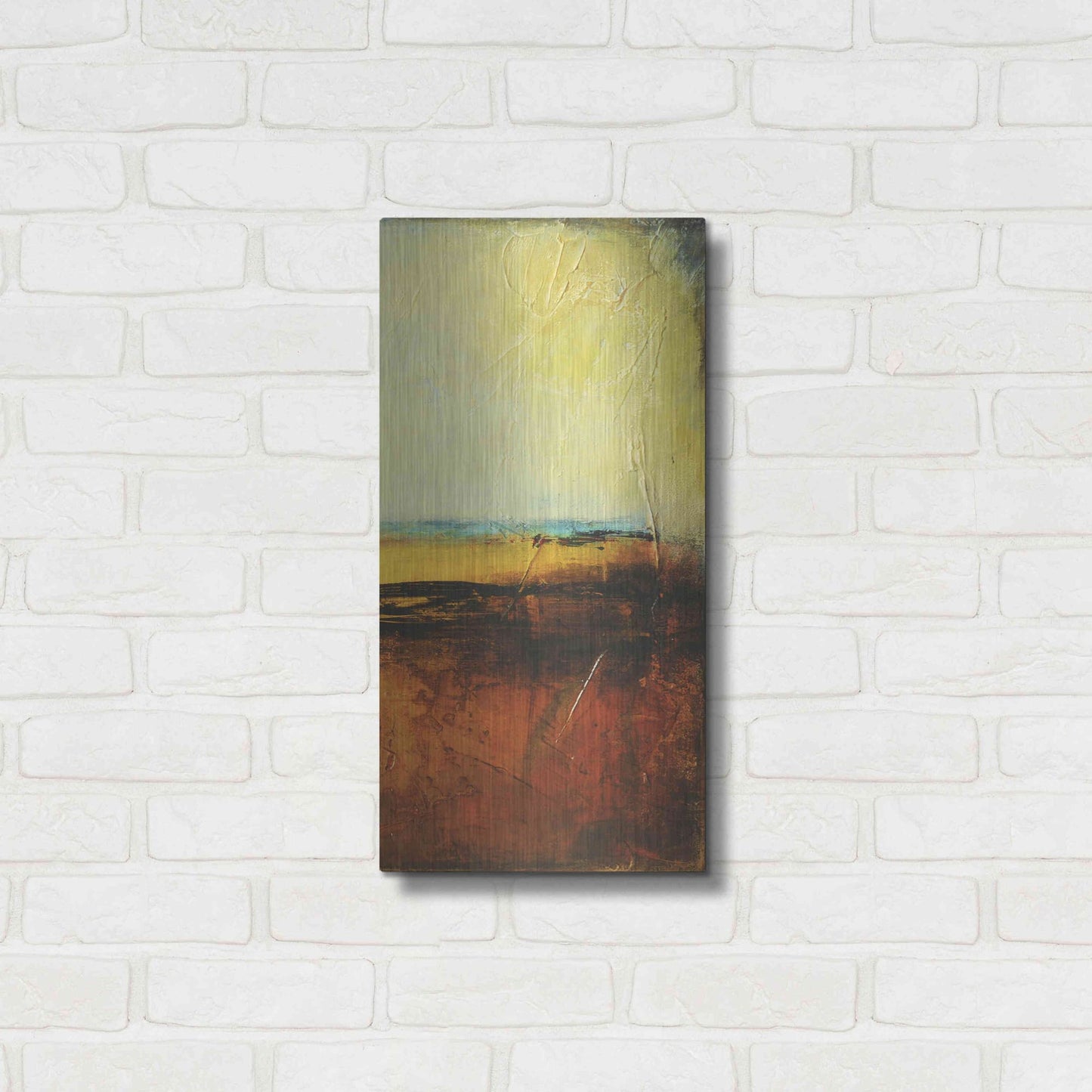 Luxe Metal Art 'Noon II' by Erin Ashley, Metal Wall Art,12x24