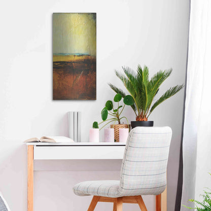 Luxe Metal Art 'Noon II' by Erin Ashley, Metal Wall Art,12x24