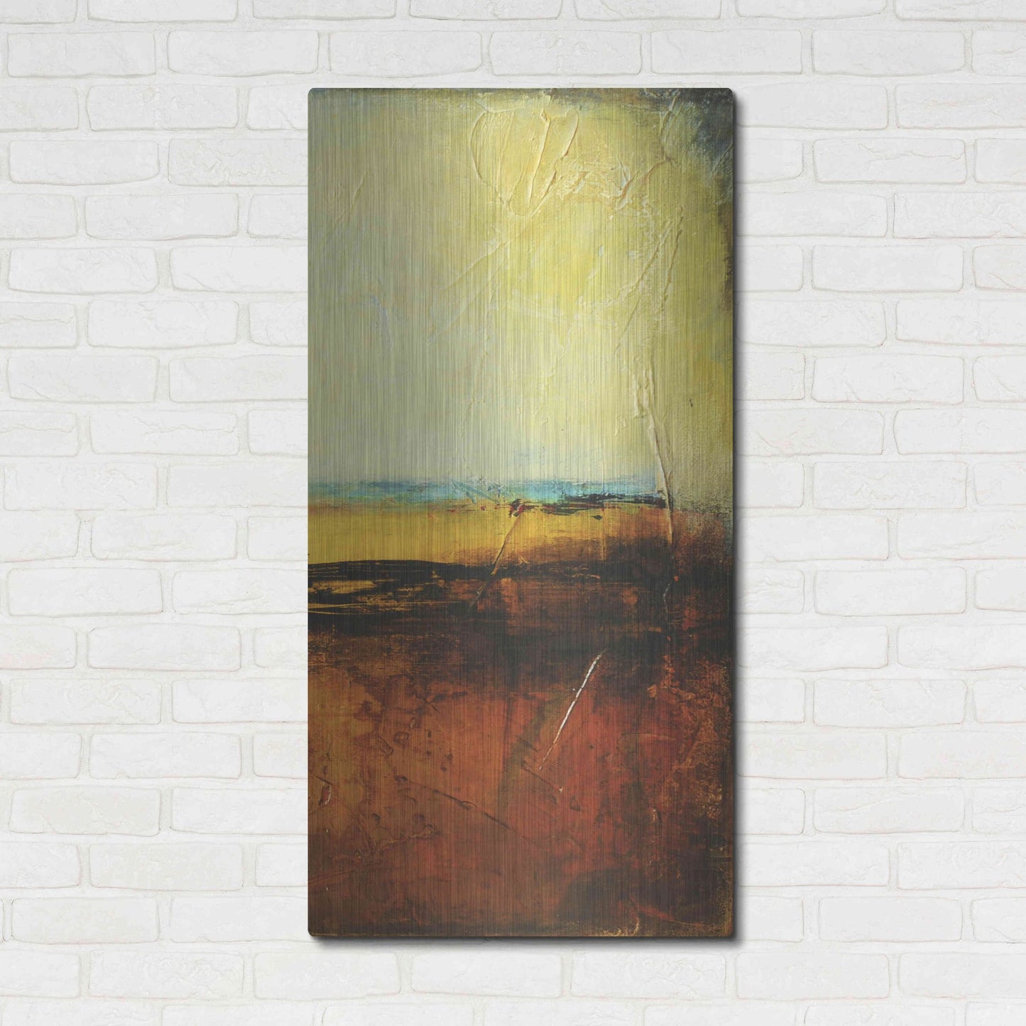 Luxe Metal Art 'Noon II' by Erin Ashley, Metal Wall Art,24x48