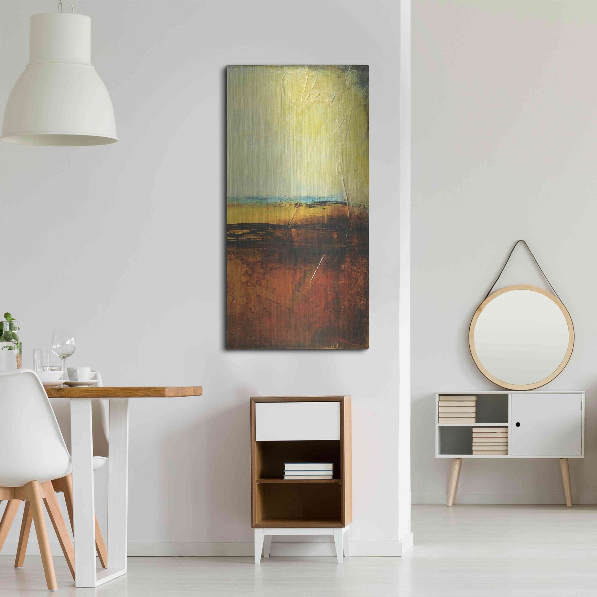 Luxe Metal Art 'Noon II' by Erin Ashley, Metal Wall Art,24x48