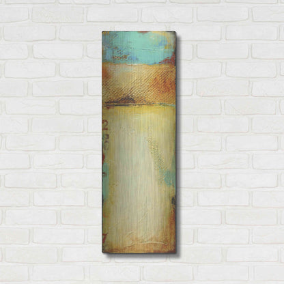 Luxe Metal Art 'Old Island Harbor I' by Erin Ashley, Metal Wall Art,12x36