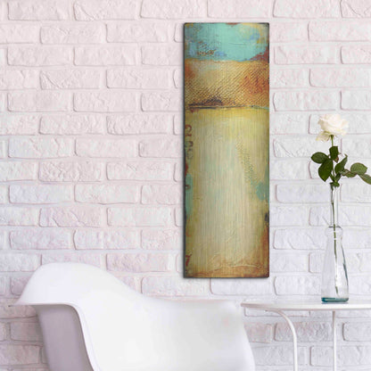 Luxe Metal Art 'Old Island Harbor I' by Erin Ashley, Metal Wall Art,12x36