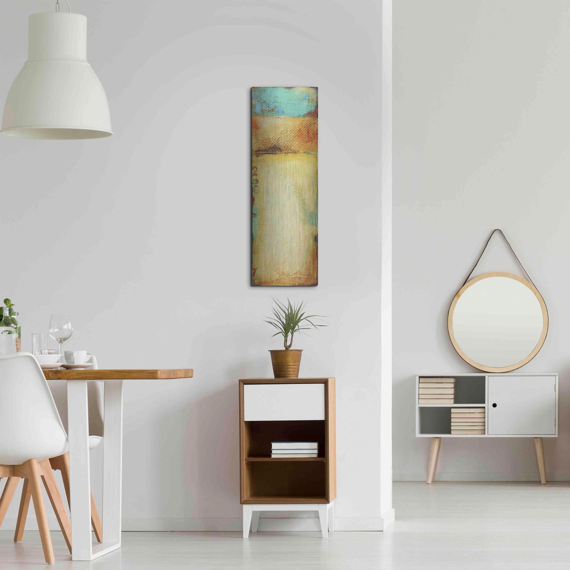 Luxe Metal Art 'Old Island Harbor I' by Erin Ashley, Metal Wall Art,12x36