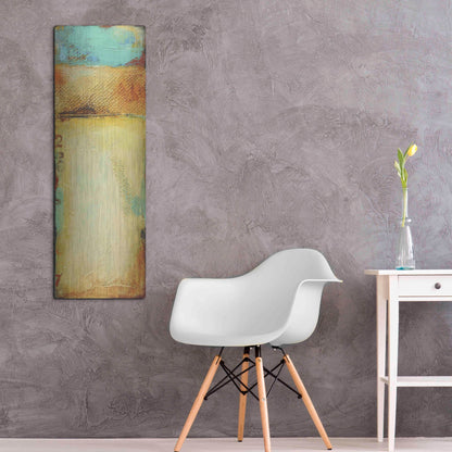 Luxe Metal Art 'Old Island Harbor I' by Erin Ashley, Metal Wall Art,16x48