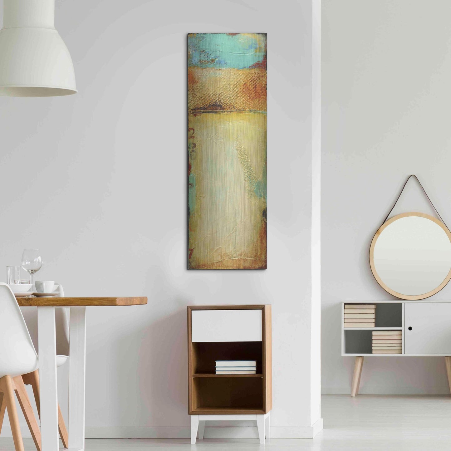 Luxe Metal Art 'Old Island Harbor I' by Erin Ashley, Metal Wall Art,16x48