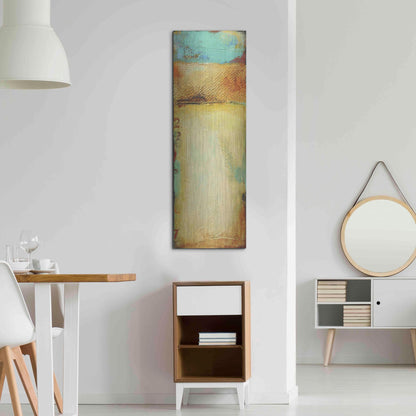 Luxe Metal Art 'Old Island Harbor I' by Erin Ashley, Metal Wall Art,16x48