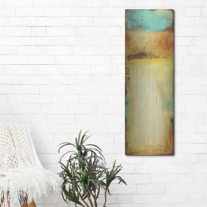 Luxe Metal Art 'Old Island Harbor I' by Erin Ashley, Metal Wall Art,16x48