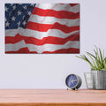 'Flag of the United States of America' by Luxe Metal Portfolio – Metal Wall Art, 16x12 room view