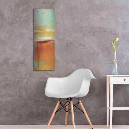 Luxe Metal Art 'Sugar Bay I' by Erin Ashley, Metal Wall Art,12x36