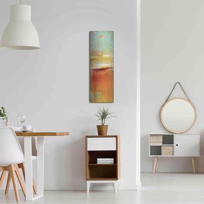 Luxe Metal Art 'Sugar Bay I' by Erin Ashley, Metal Wall Art,12x36