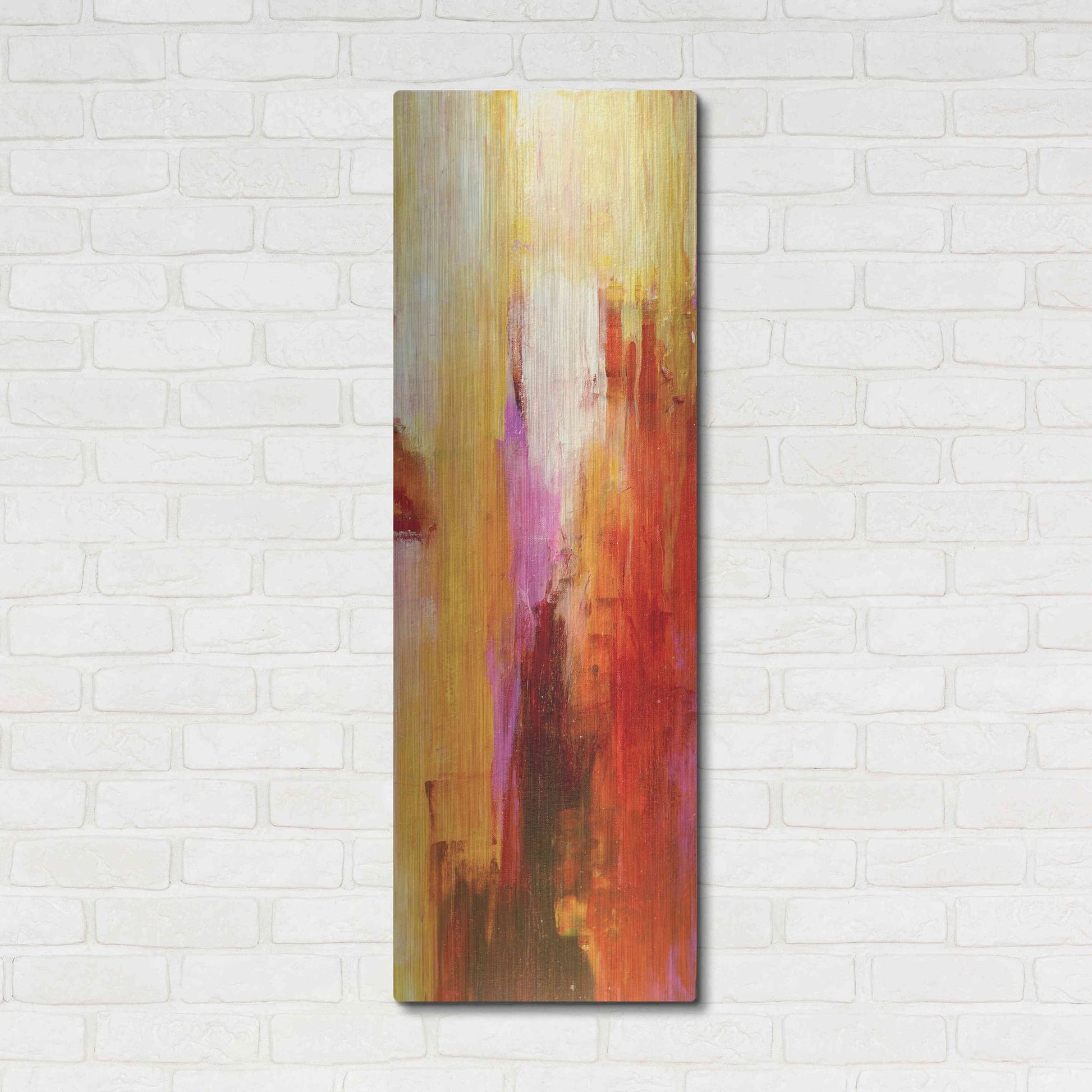 Luxe Metal Art 'Sweet Karma II' by Erin Ashley, Metal Wall Art,16x48