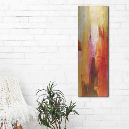 Luxe Metal Art 'Sweet Karma II' by Erin Ashley, Metal Wall Art,16x48