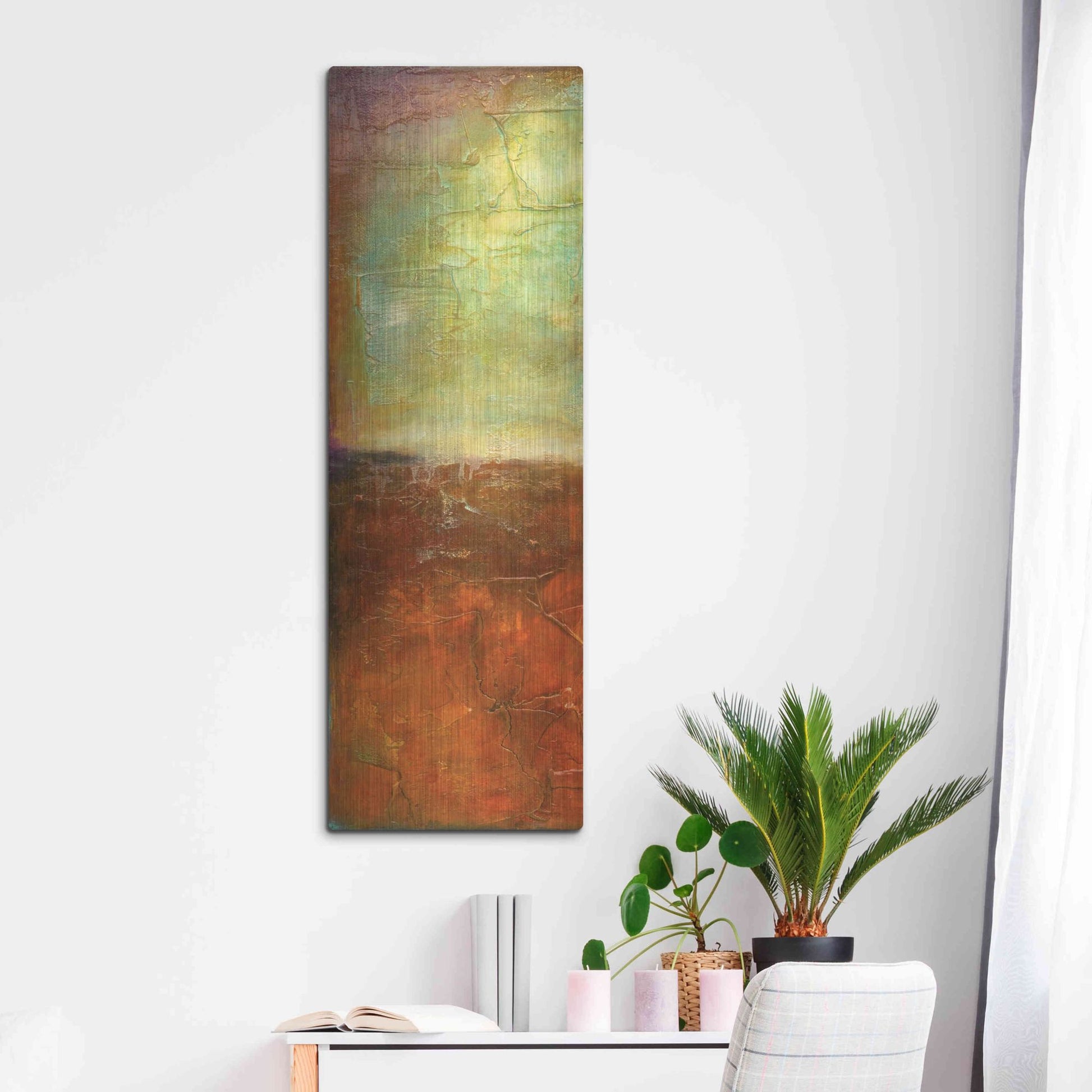 Luxe Metal Art 'Unfiltered I' by Erin Ashley, Metal Wall Art,16x48