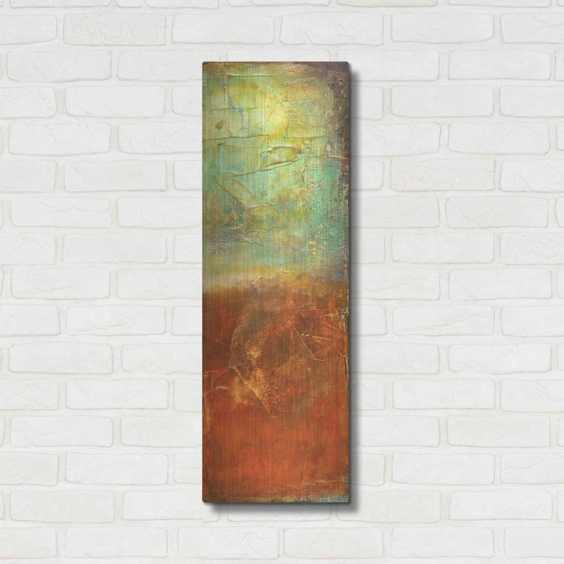 Luxe Metal Art 'Unfiltered II' by Erin Ashley, Metal Wall Art,12x36