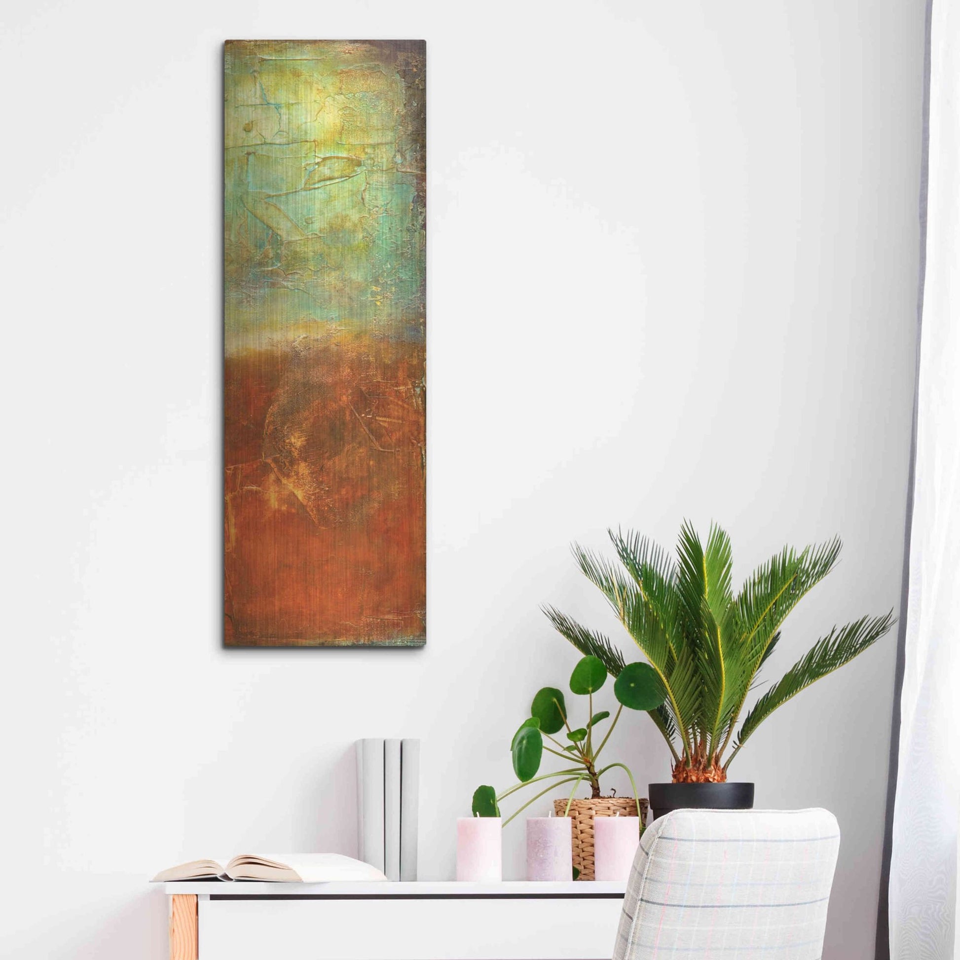 Luxe Metal Art 'Unfiltered II' by Erin Ashley, Metal Wall Art,12x36