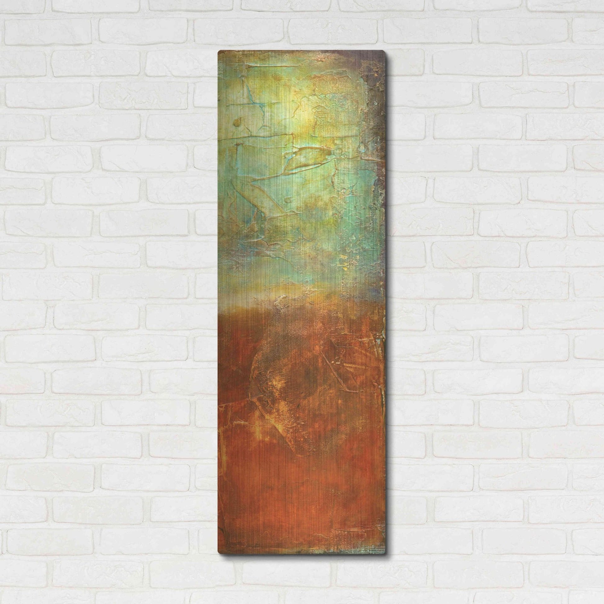 Luxe Metal Art 'Unfiltered II' by Erin Ashley, Metal Wall Art,16x48