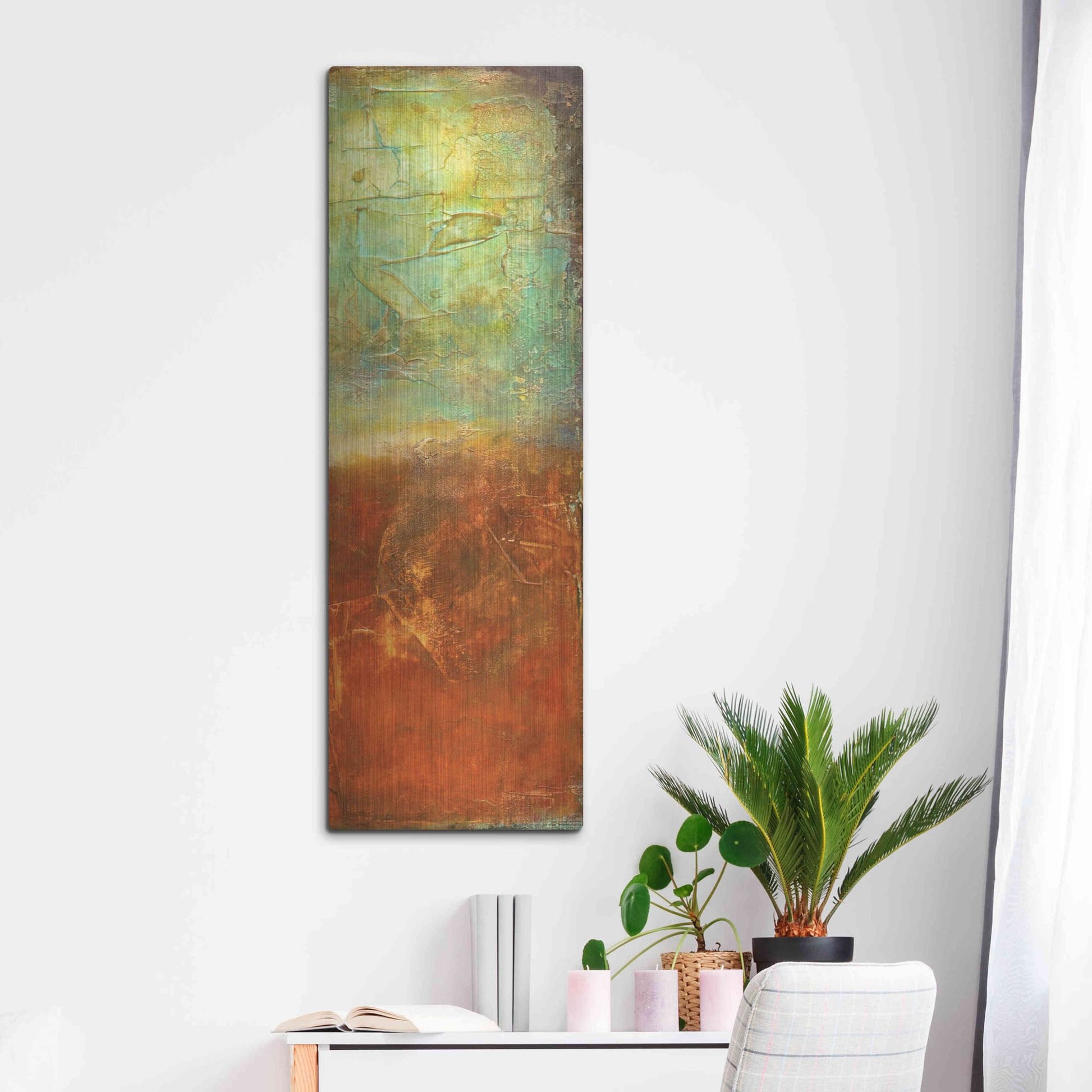 Luxe Metal Art 'Unfiltered II' by Erin Ashley, Metal Wall Art,16x48