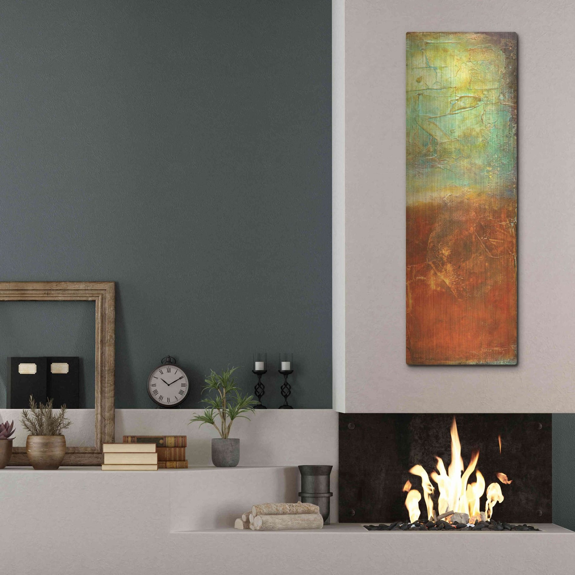 Luxe Metal Art 'Unfiltered II' by Erin Ashley, Metal Wall Art,16x48