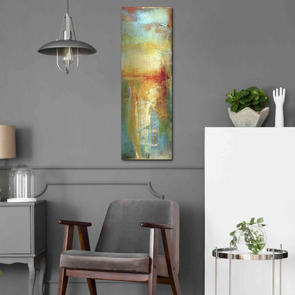 Luxe Metal Art 'Urban Decay III' by Erin Ashley, Metal Wall Art,12x36