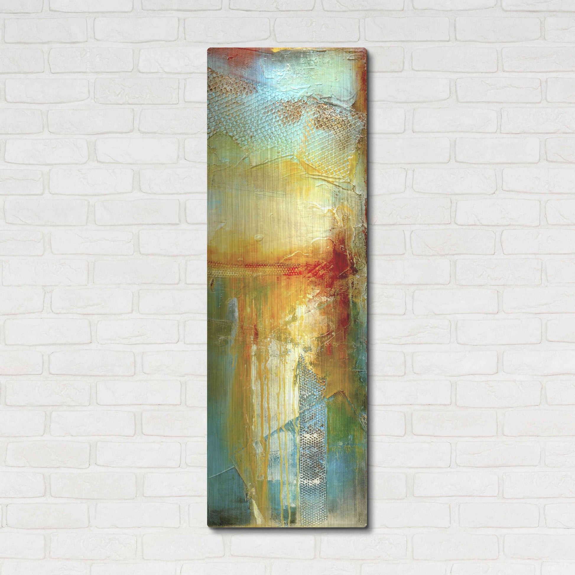 Luxe Metal Art 'Urban Decay III' by Erin Ashley, Metal Wall Art,16x48