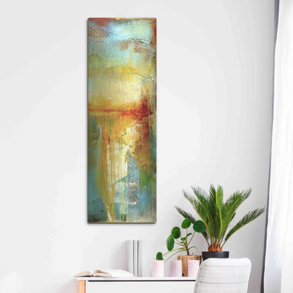 Luxe Metal Art 'Urban Decay III' by Erin Ashley, Metal Wall Art,16x48