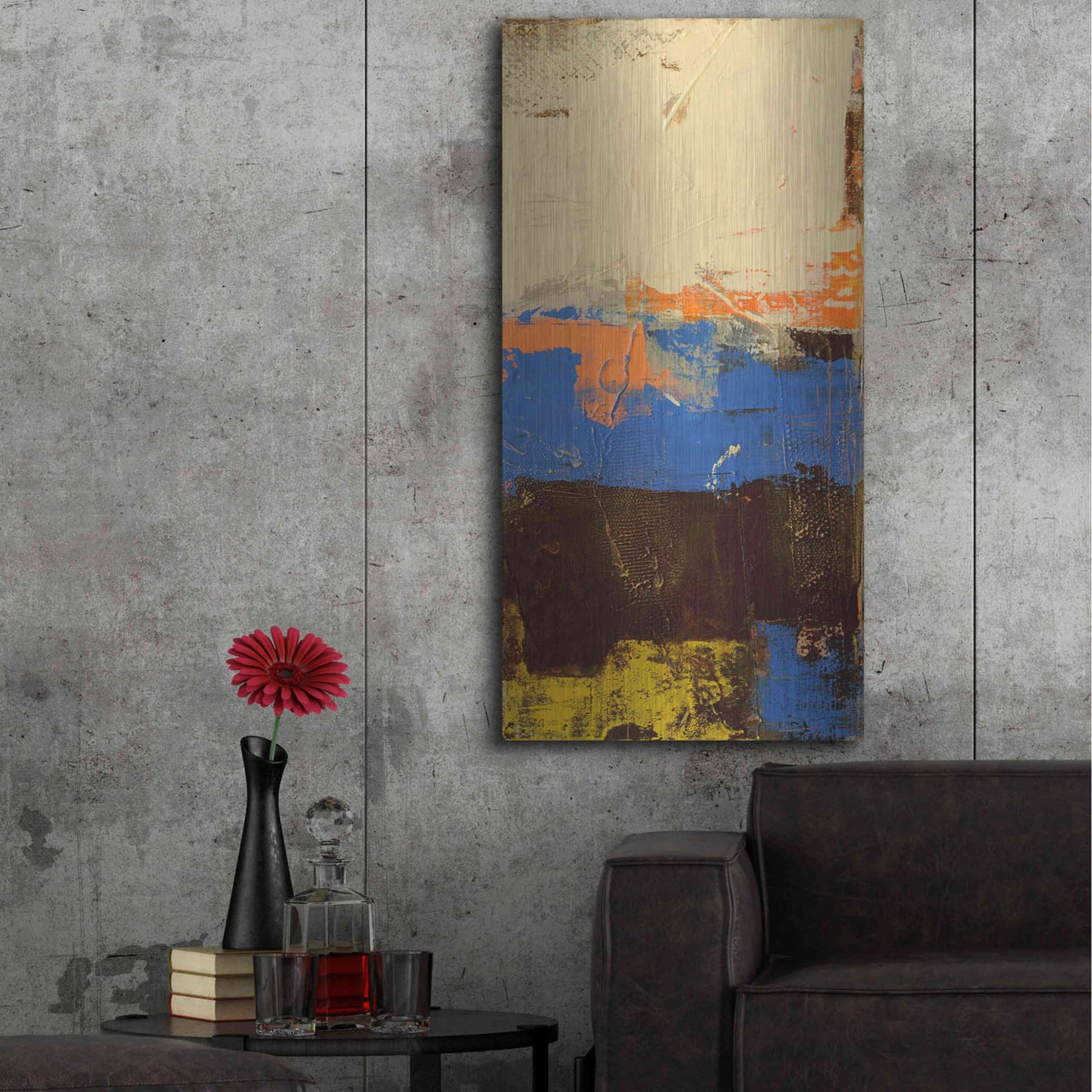 Luxe Metal Art 'Urban District II' by Erin Ashley, Metal Wall Art,24x48