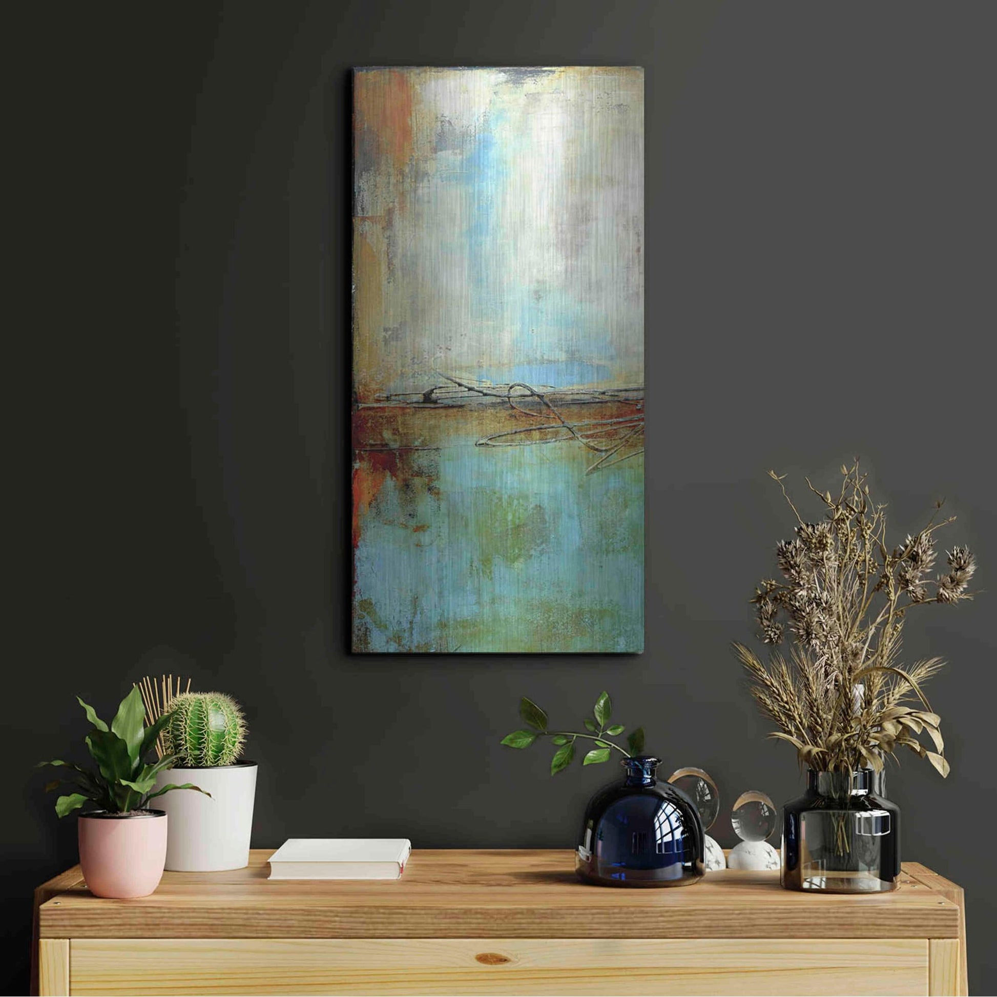 Luxe Metal Art 'Urban East IV' by Erin Ashley, Metal Wall Art,12x24