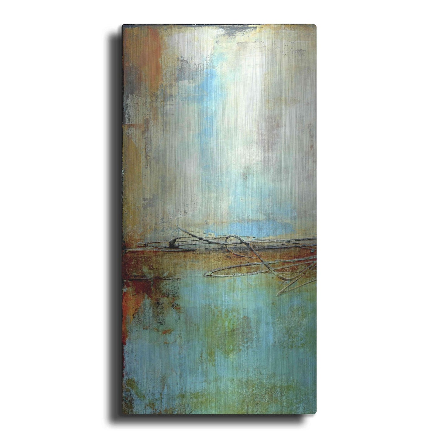 Luxe Metal Art 'Urban East IV' by Erin Ashley, Metal Wall Art