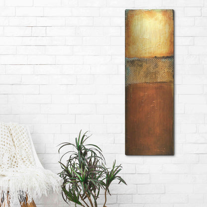 Luxe Metal Art 'Urban Zen I' by Erin Ashley, Metal Wall Art,16x48