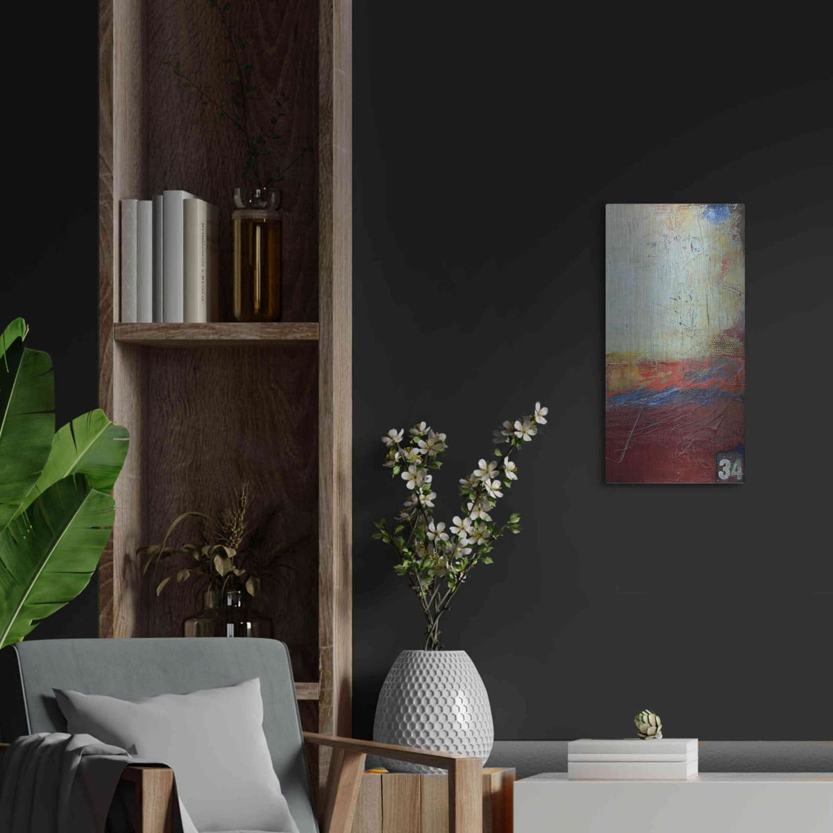 'Backstage 34 II' by Erin Ashley – Metal Wall Art, 12x24 room view