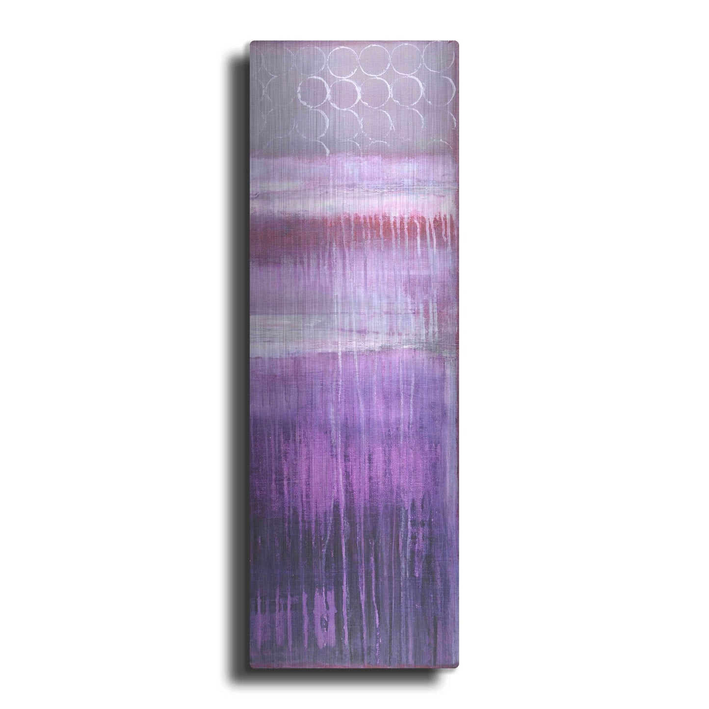 Luxe Metal Art 'Purple Rain II' by Erin Ashley, Metal Wall Art