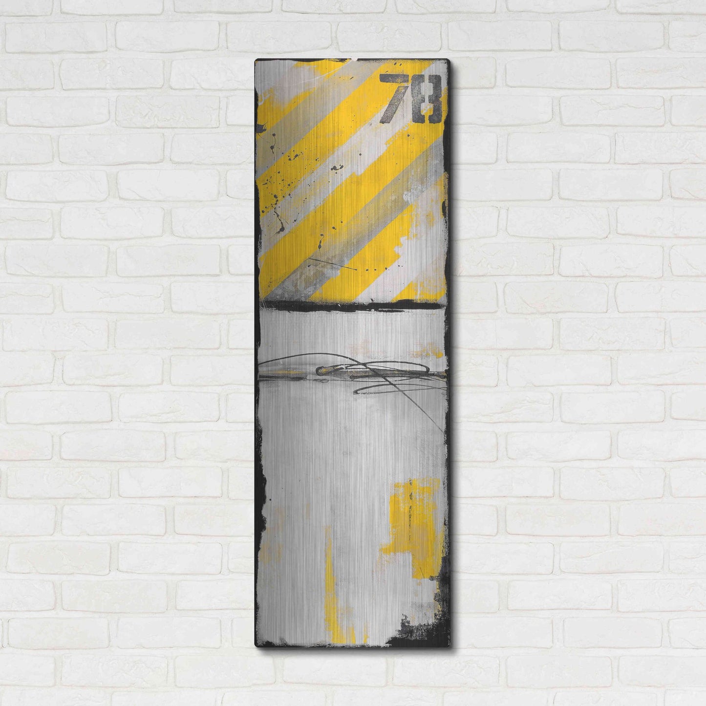 Luxe Metal Art 'Route 78 II' by Erin Ashley, Metal Wall Art,16x48