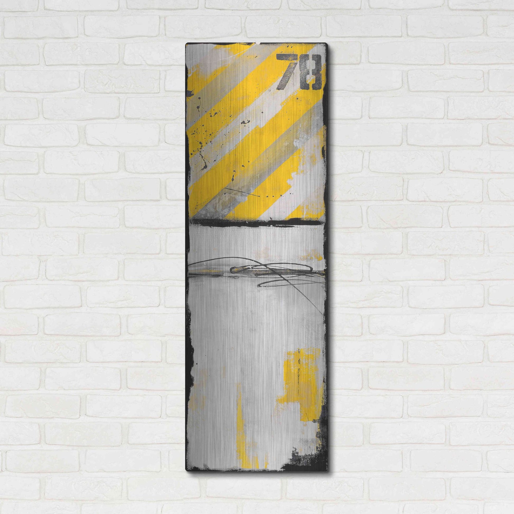 Luxe Metal Art 'Route 78 II' by Erin Ashley, Metal Wall Art,16x48