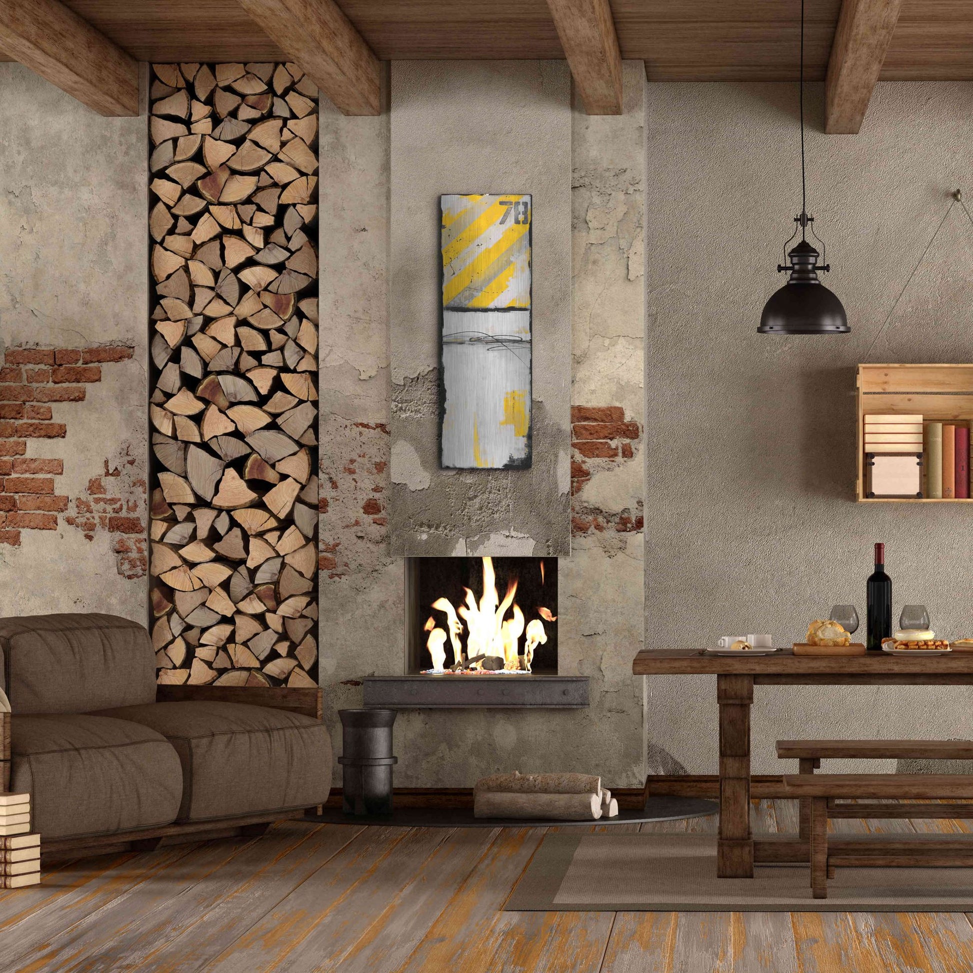 Luxe Metal Art 'Route 78 II' by Erin Ashley, Metal Wall Art,16x48