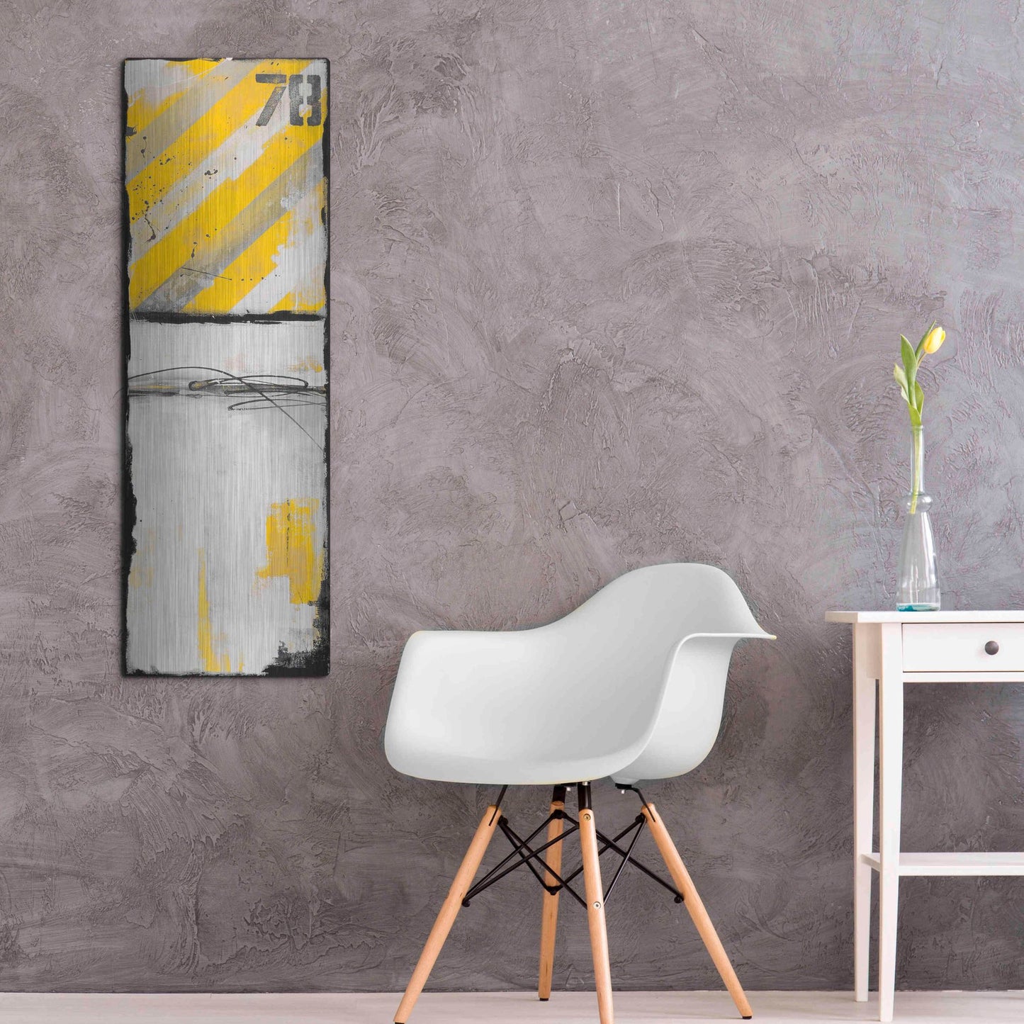 Luxe Metal Art 'Route 78 II' by Erin Ashley, Metal Wall Art,16x48